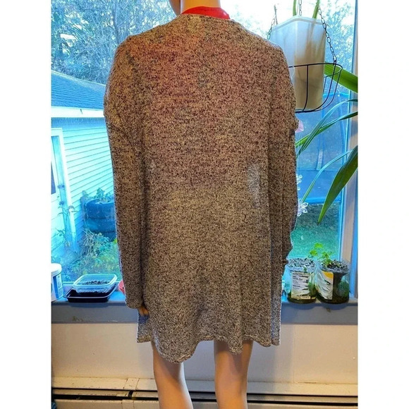 Y2K Divided By H&H Lightweight Knit Open Cardigan Women Size M Gray - Picture 2 of 4